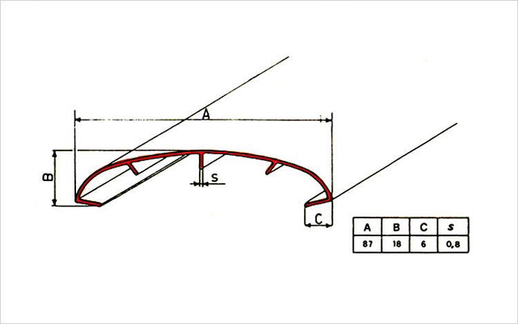 Scorrimano per balconi in PVC